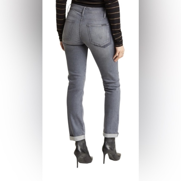 HUDSON BLAIR - high rise straight cropped jeans size 23 color- pedal casual NWOT - Picture 2 of 12